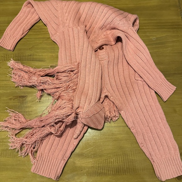 Charming Pink Unicorn Knit Footie for Kids - Picture 4 of 5